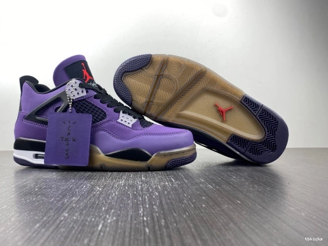 Rep TBK (Friends and Family) Retro LN4 766296 4 Purple Jordan Scott Travis 0706
